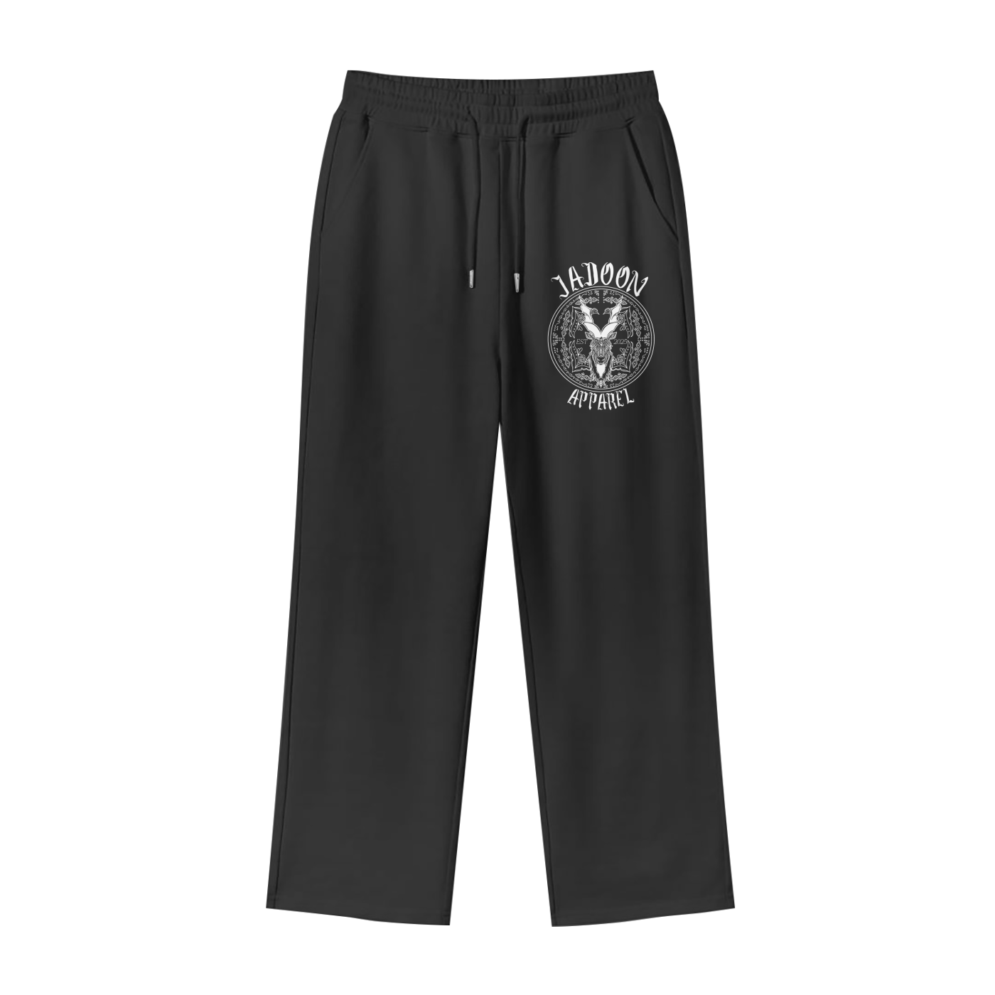 Jadoon Apparel Classic Black Wide Leg Joggers